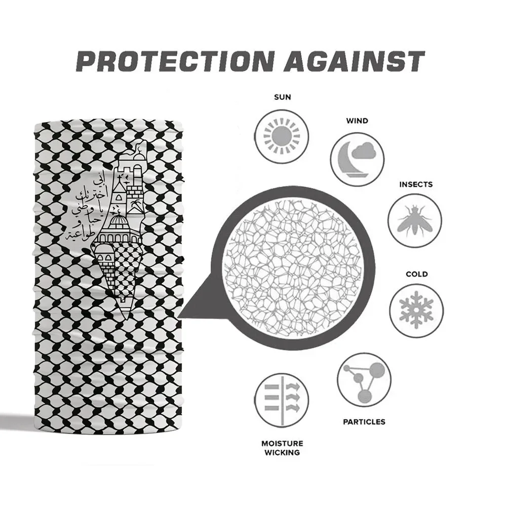 Bandana z arabską kaligrafią,  – Neck Gaiter Face Cover recenzja i cena
